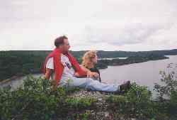 Sitting on the rocks 